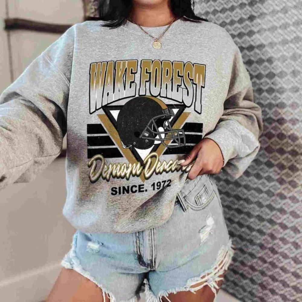 Wake Forest 1972, Retro Demon Deacons Football, Wake Forest Sweatshirt